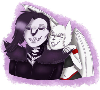 Ari & Corvi —art by @DiscountHades