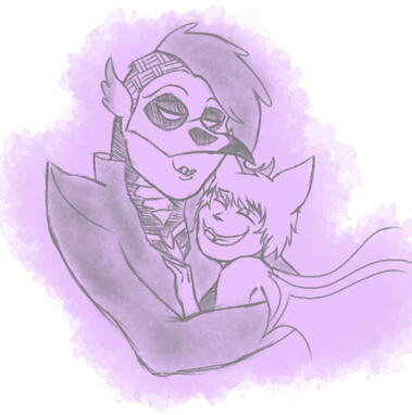 Ari & Corvi —art by @DiscountHades